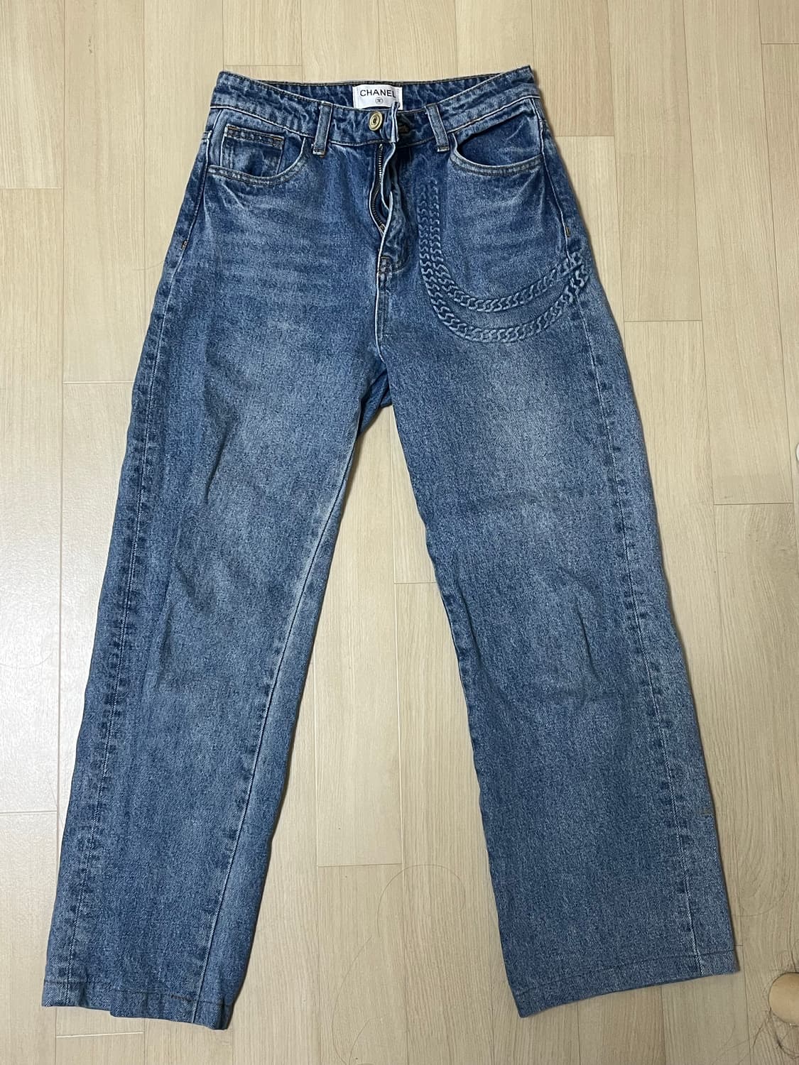샤넬 체인 데님 팬츠 상품이미지2