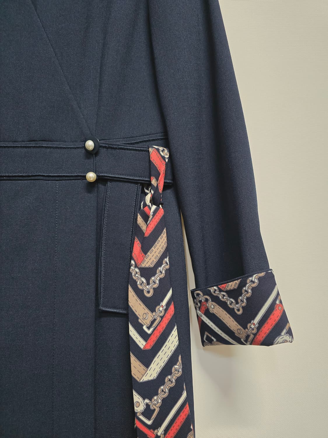 미센스 네이비 랩 스타일  원피스 상품이미지3