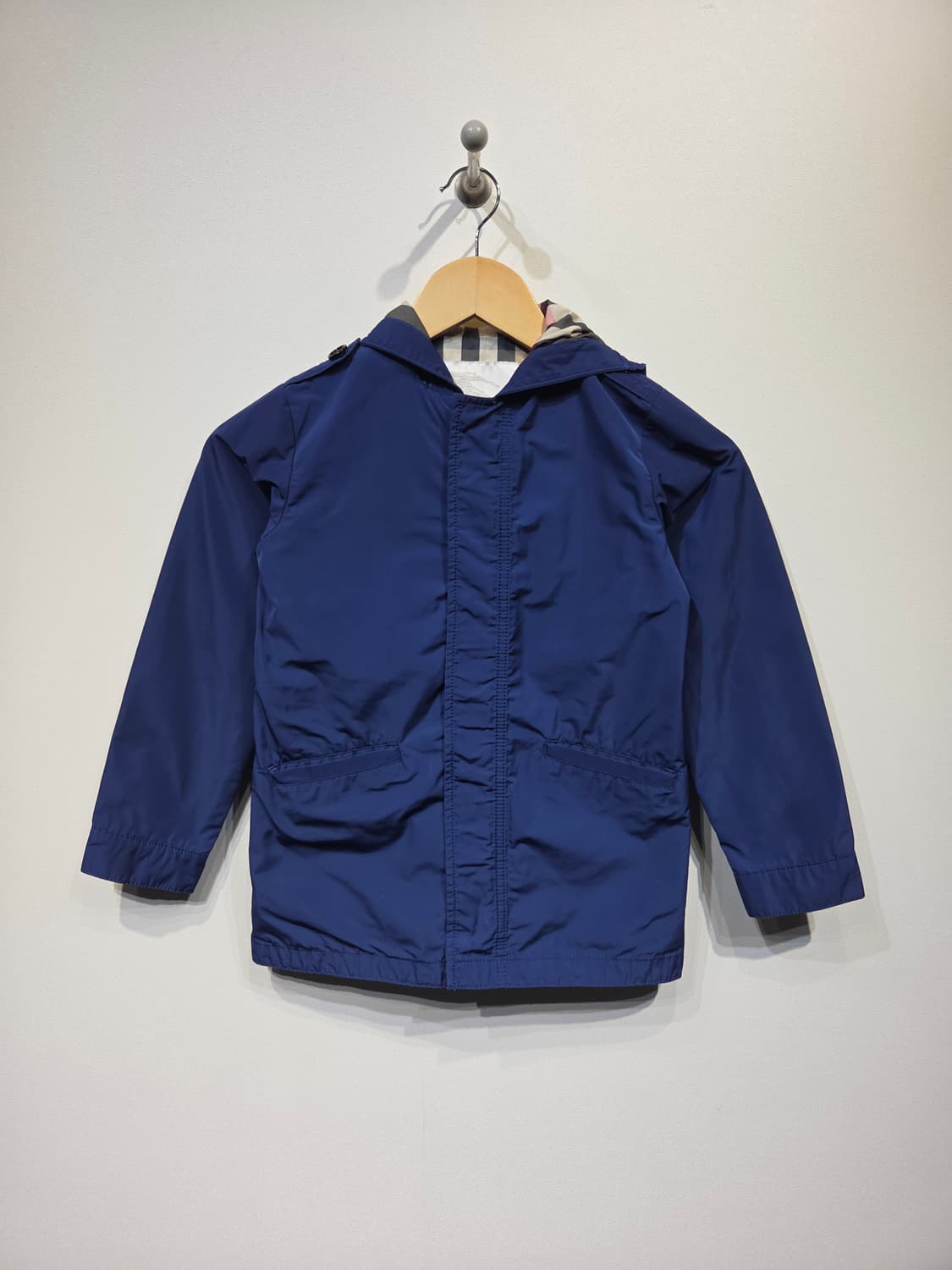 버버리 칠드런 네이비 후드 바람막이 자켓 상품이미지1