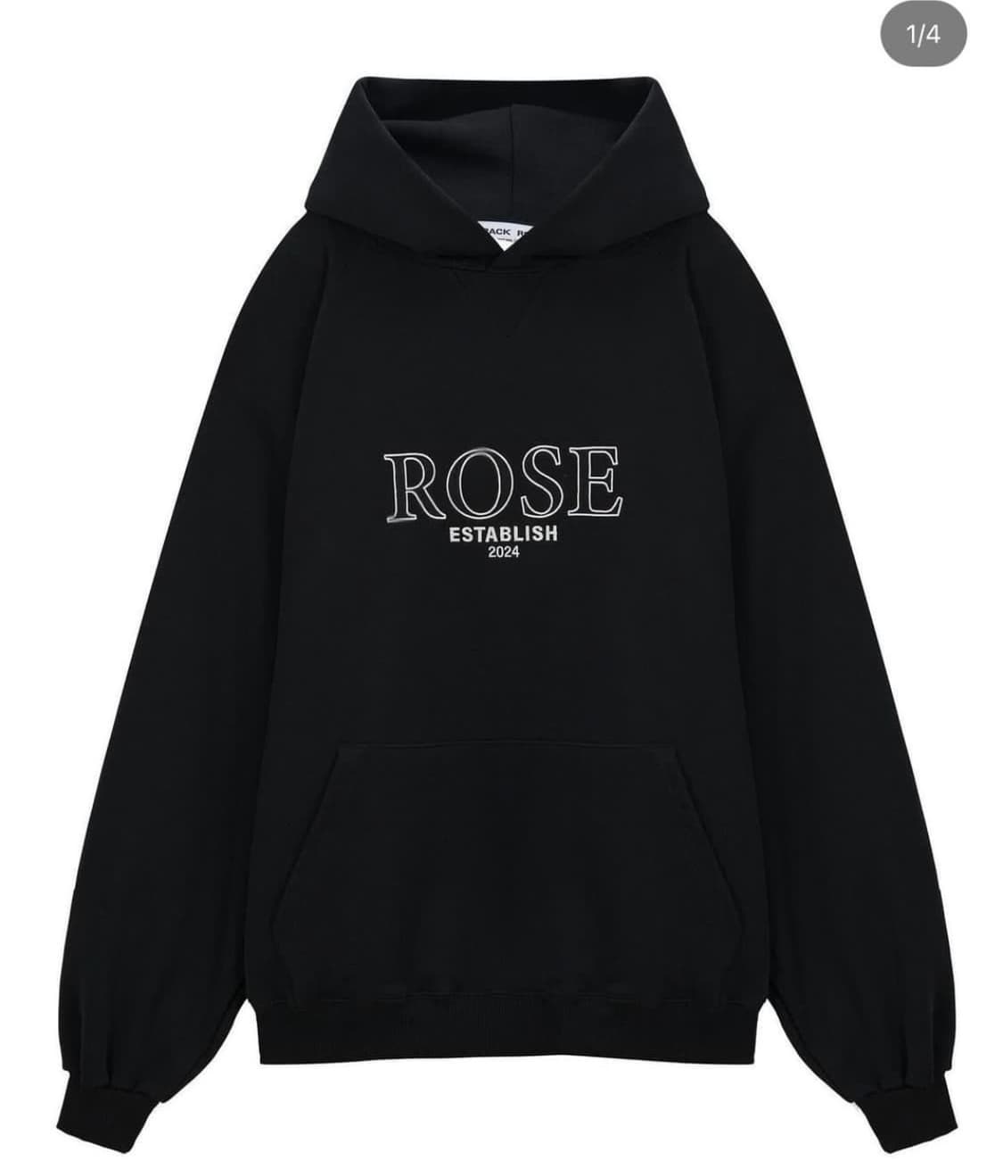 [2] 크랙로즈 crack rose 후드티 블랙 상품이미지2