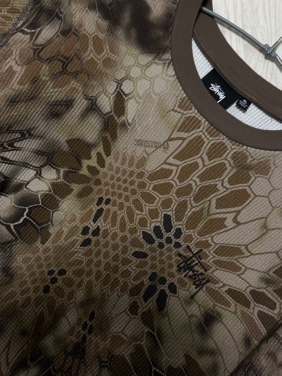 스투시 무늬 와플니트 XL 상품이미지1