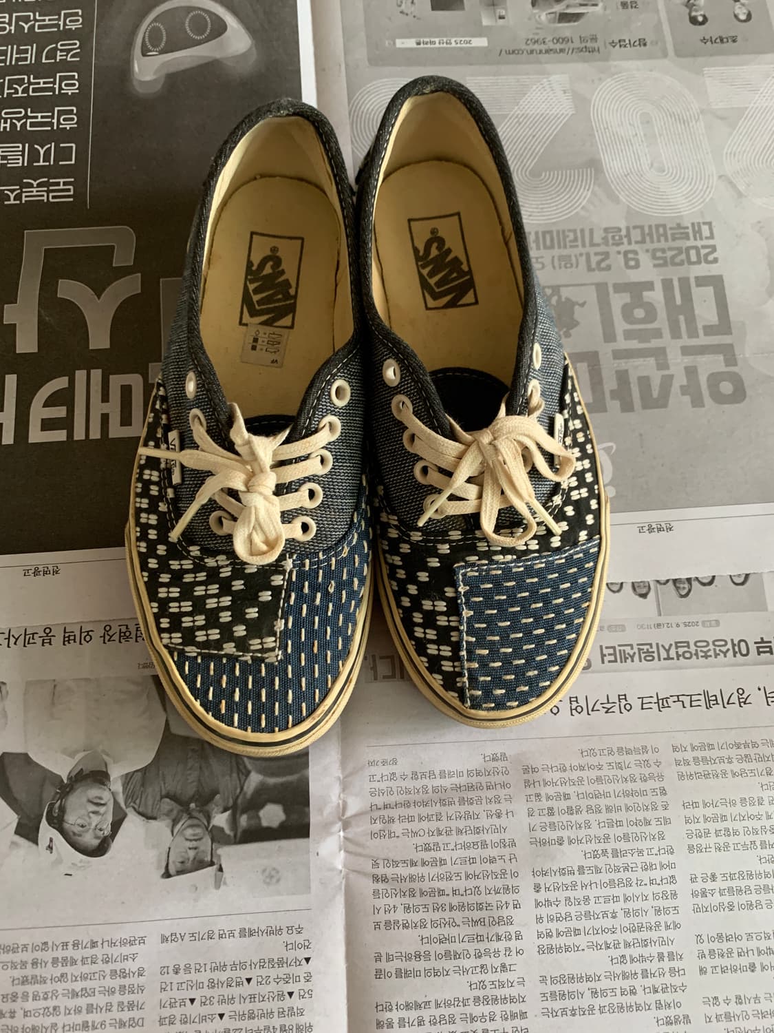 반스 어센틱 패치워크 데님 상품이미지1