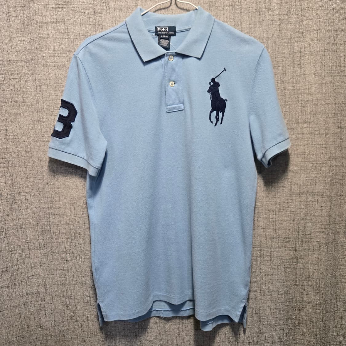 폴로 랄프로렌 블루 카라 반팔티셔츠   상품이미지1