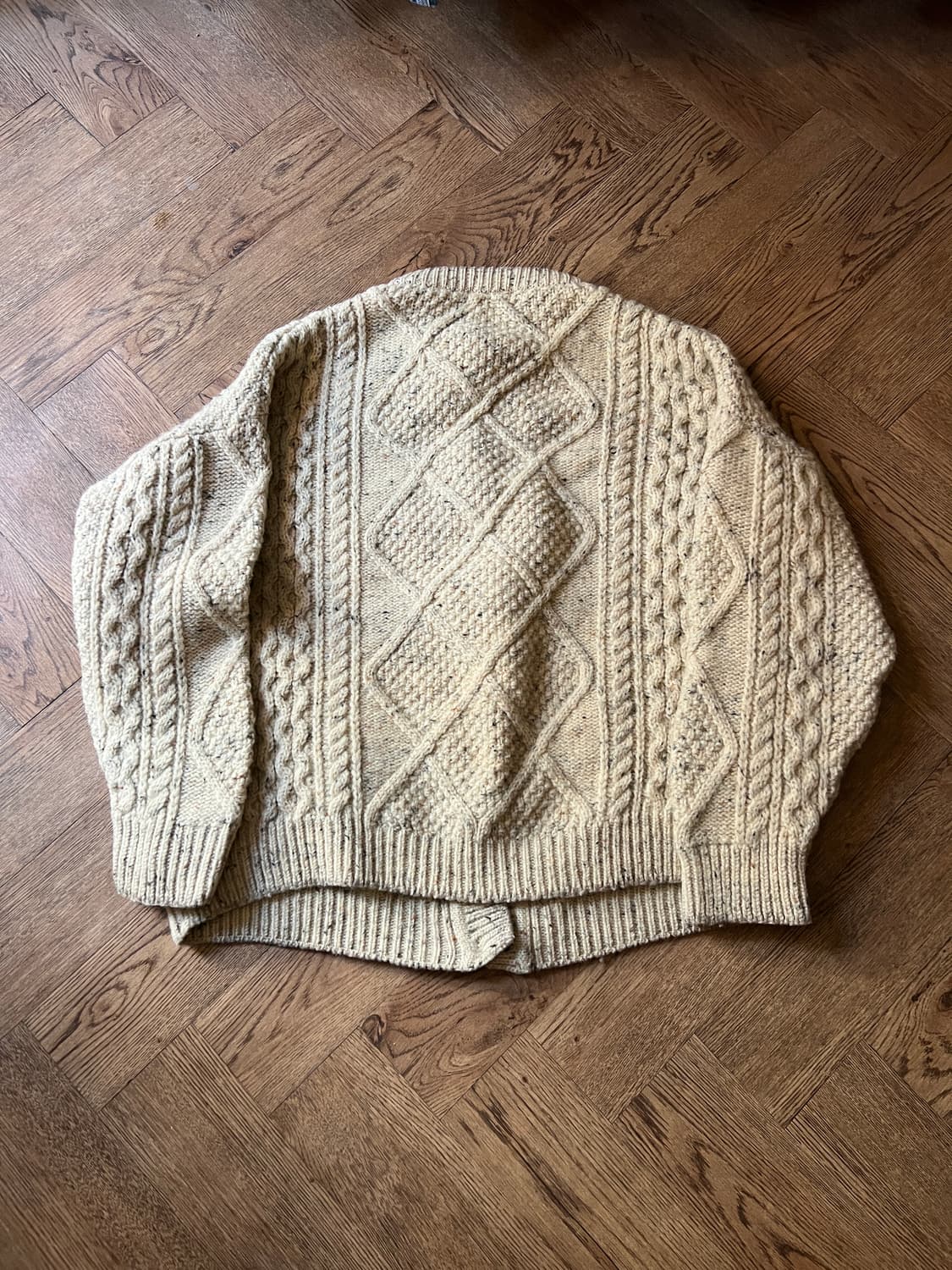 [XL]90's 유로 빈티지 보카시 피셔맨 스웨터 가디건 상품이미지7