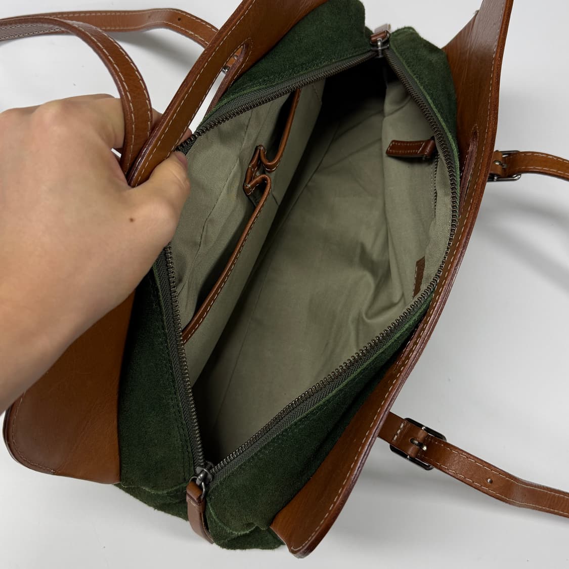 Margaret Howell bi-color horizon bag 상품이미지7