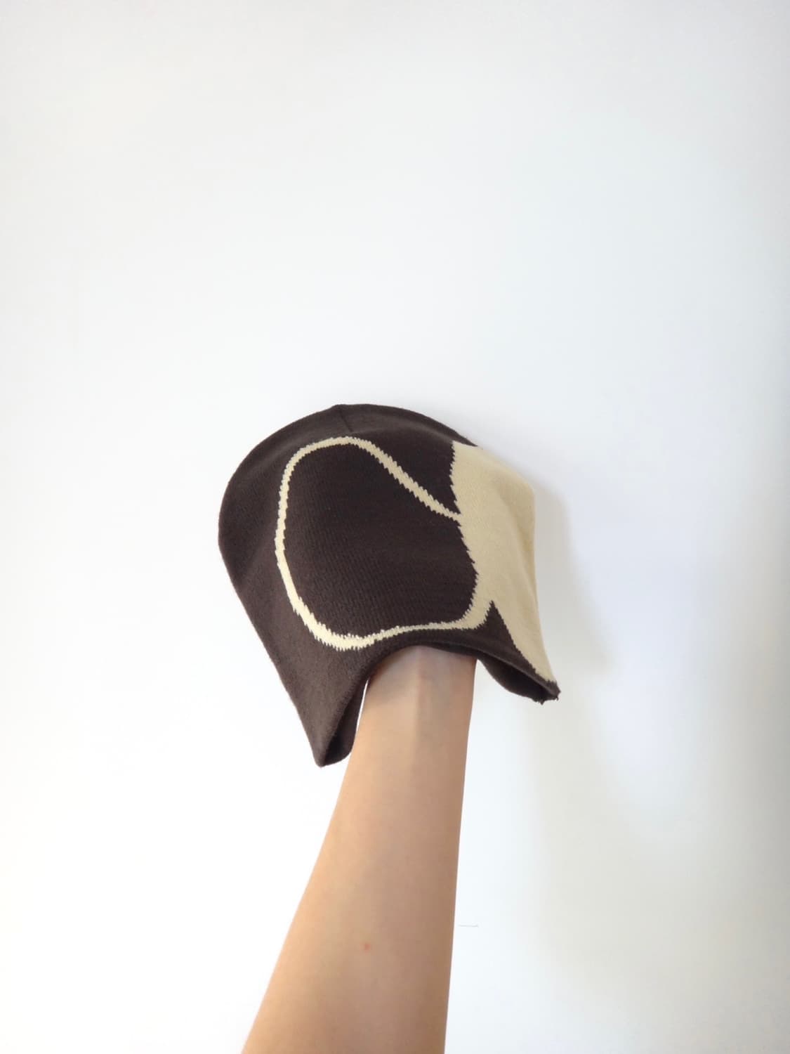 Printing chic beanie / deep brown 상품이미지1