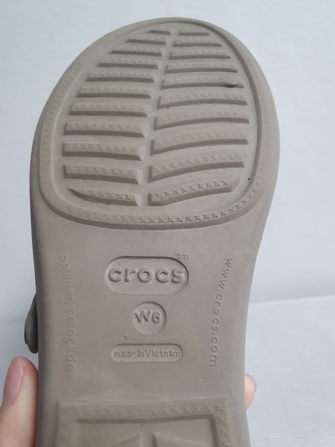 크록스 파트리샤 웨지 베이지 샌들 W6 230mm 상품이미지9