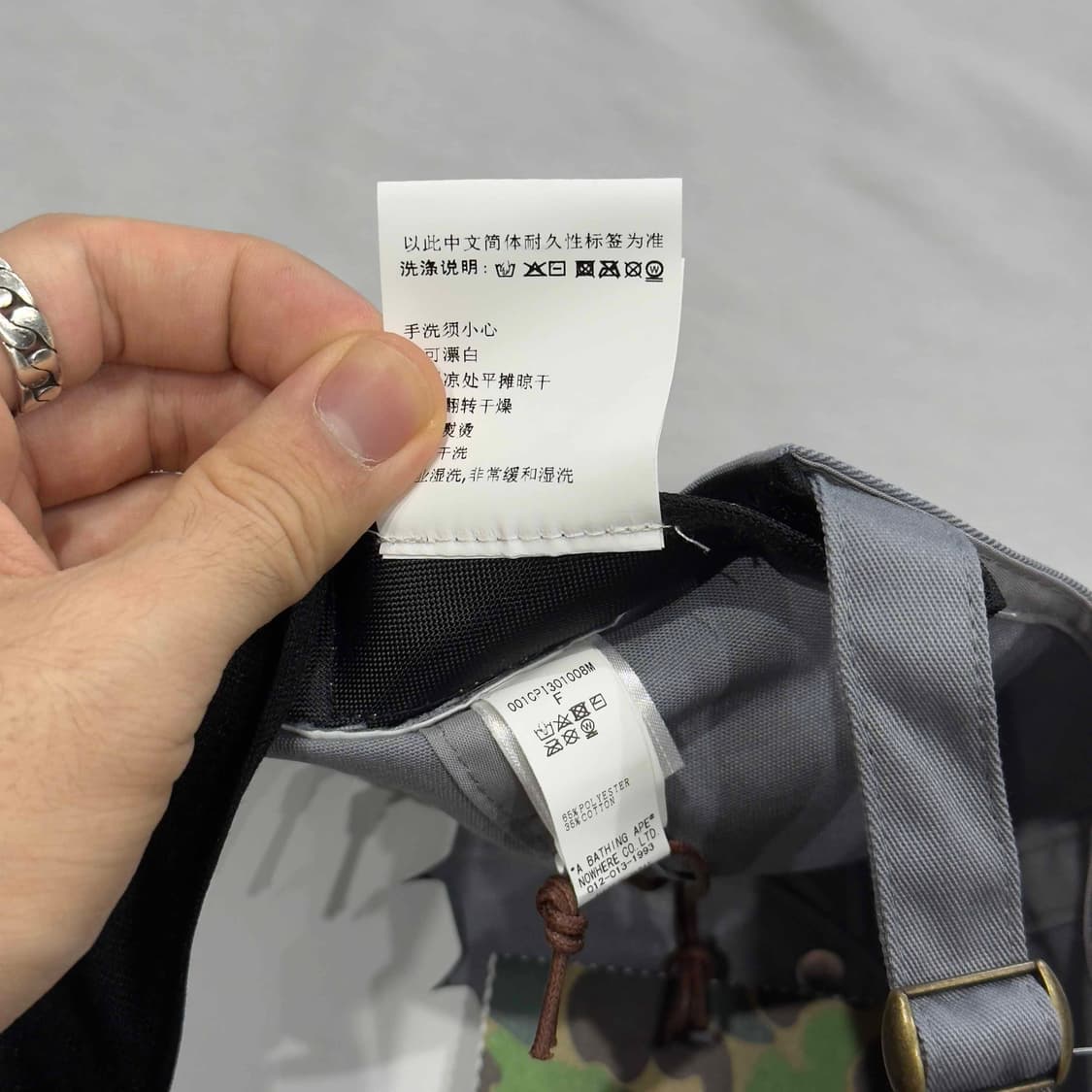 베이프 컬리지 로고 볼캡 상품이미지5