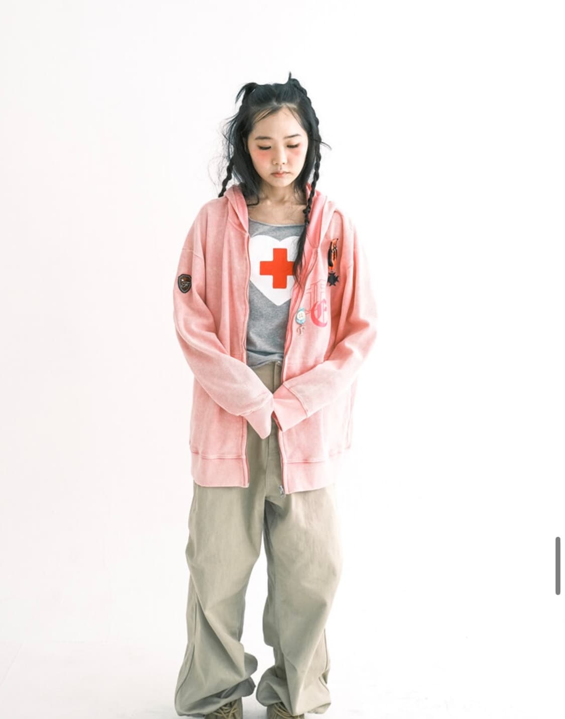 샵페어리 와플 후드집업 상품이미지6