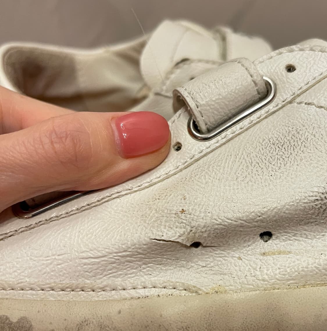 골든구스 올드스쿨에디션 벨크로 37(240) 사이즈 흰색 상품이미지4