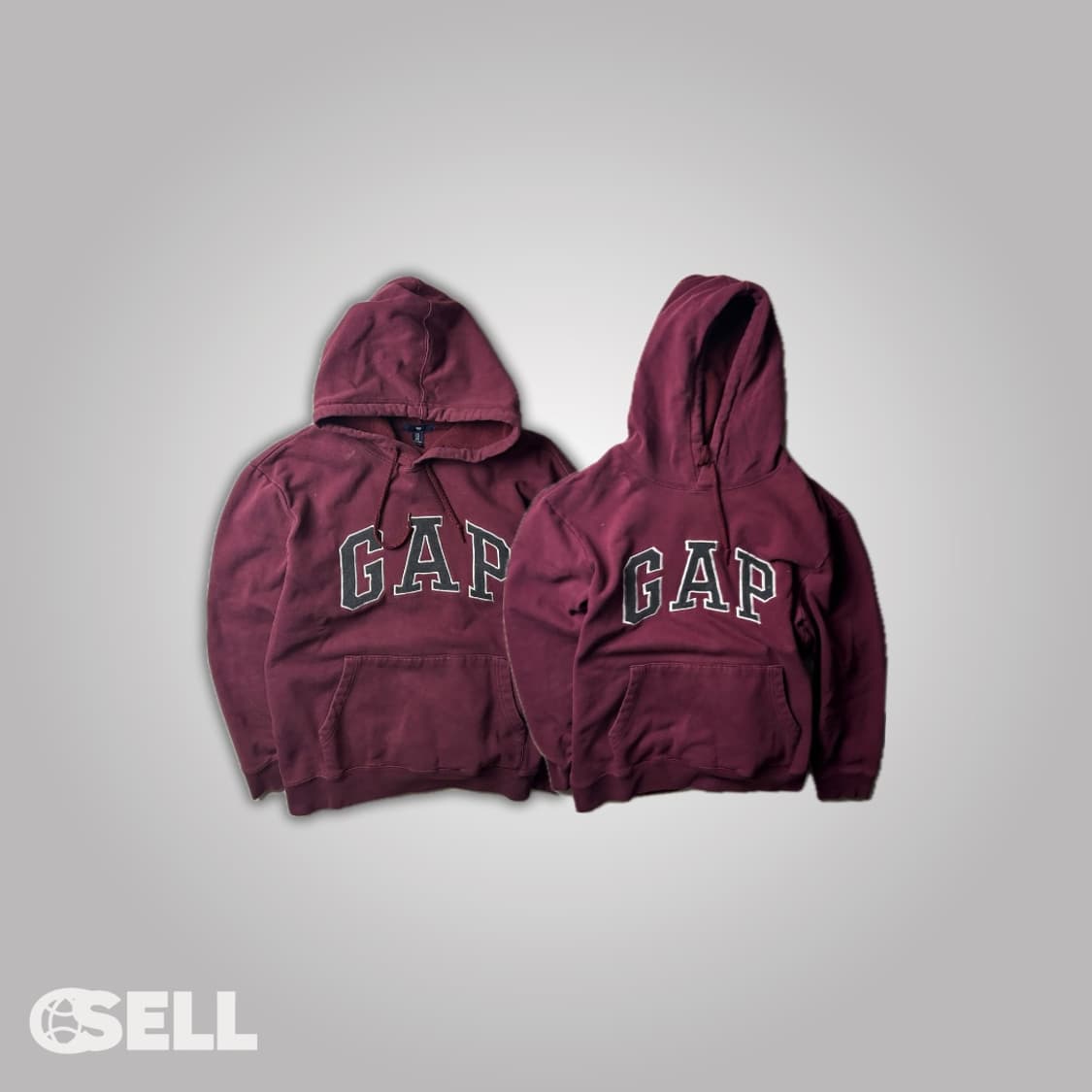 갭 버건디 후드티 상품이미지3