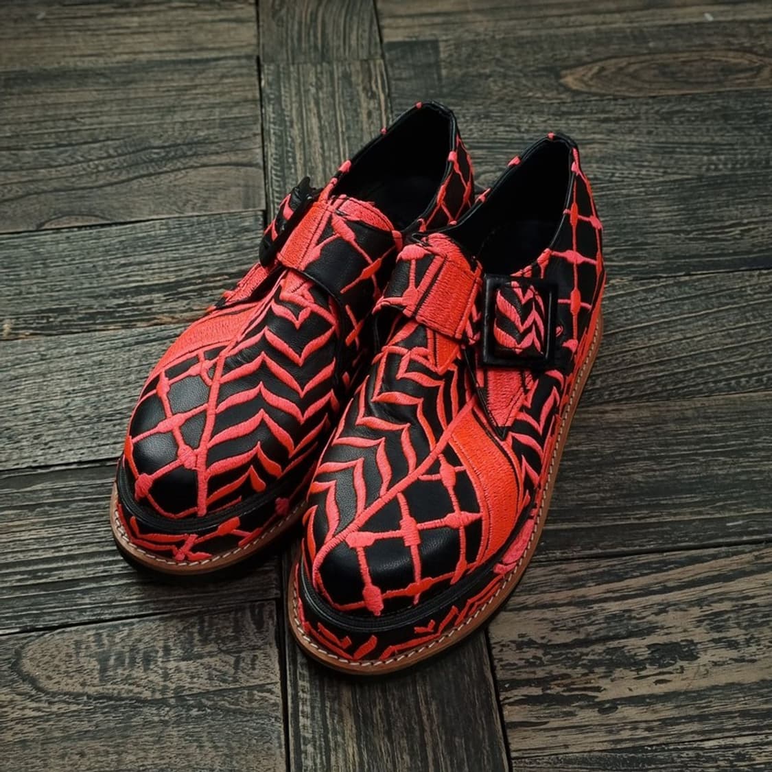 [빈티지] 펑크 플랫폼 통굽 레더 슈즈 M17101 상품이미지1