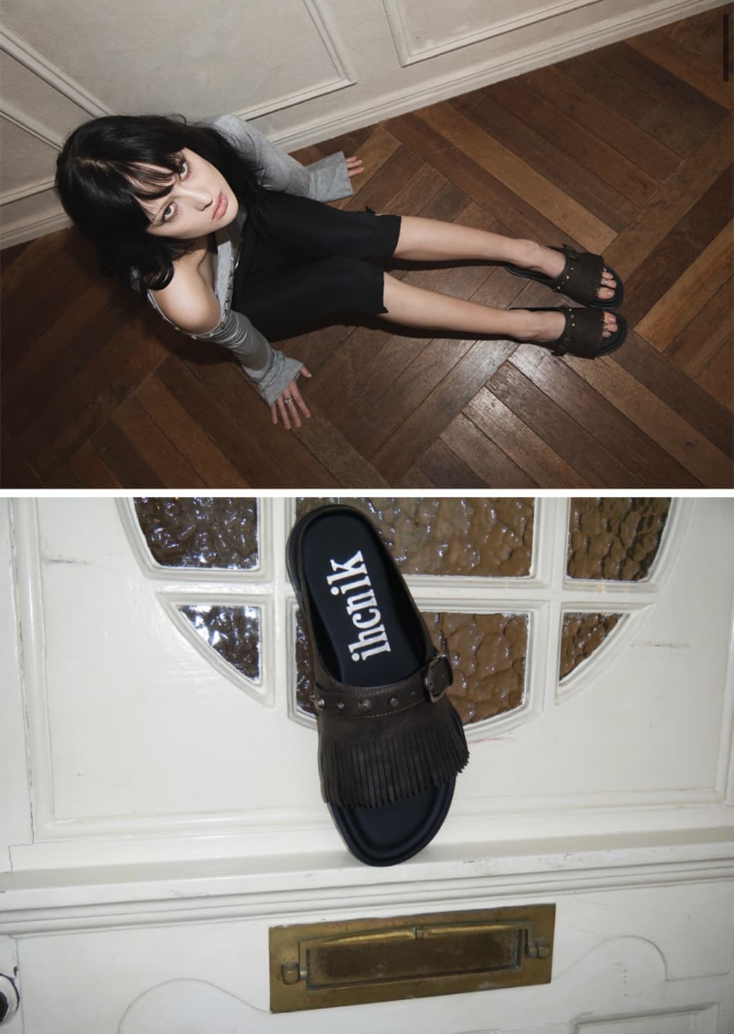 이크닉 태슬 슬리퍼 브라운 tassel stud slides/brown 상품이미지4