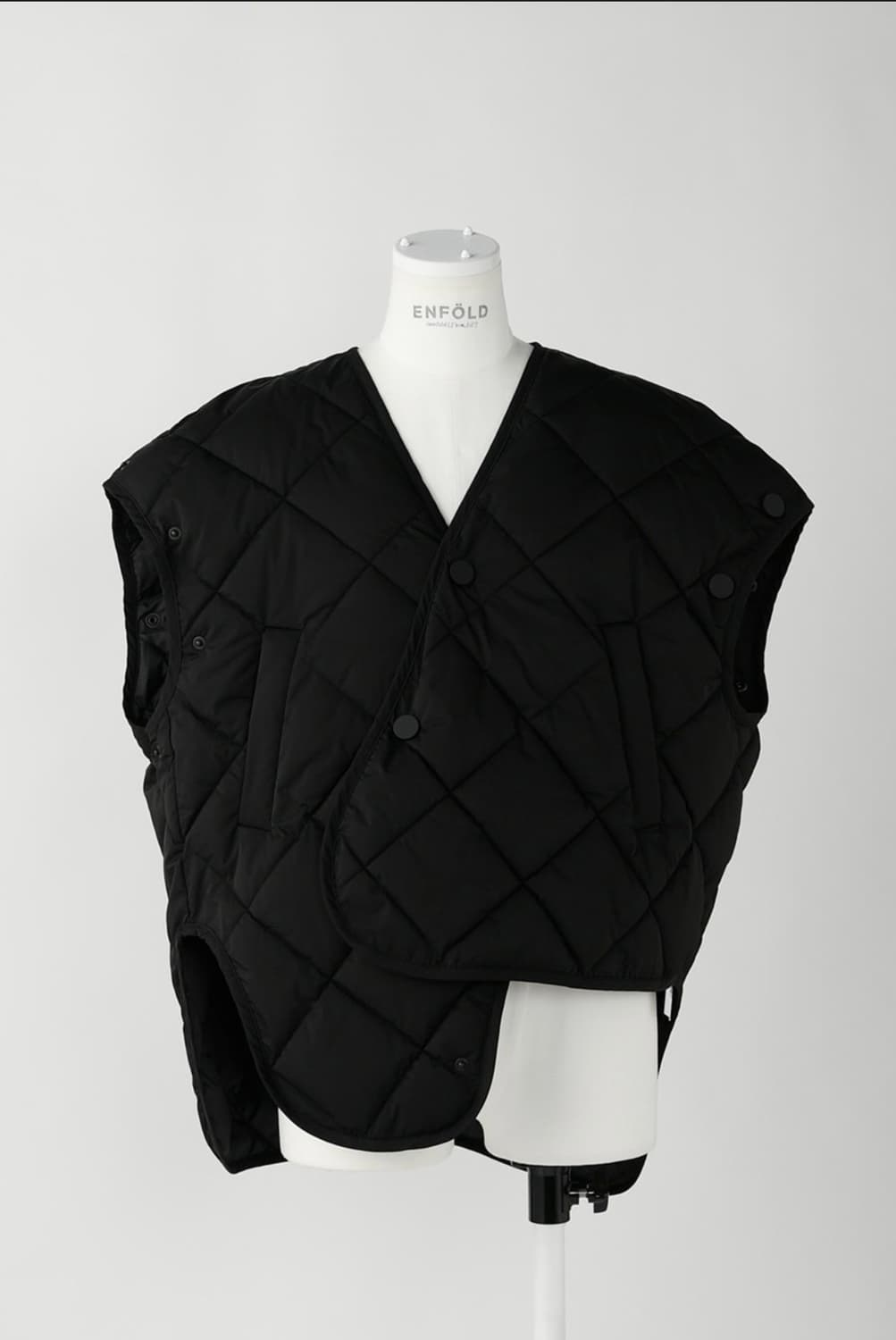 enfold 퀼팅 언발란스 패딩 자켓 사이즈38 상품이미지3