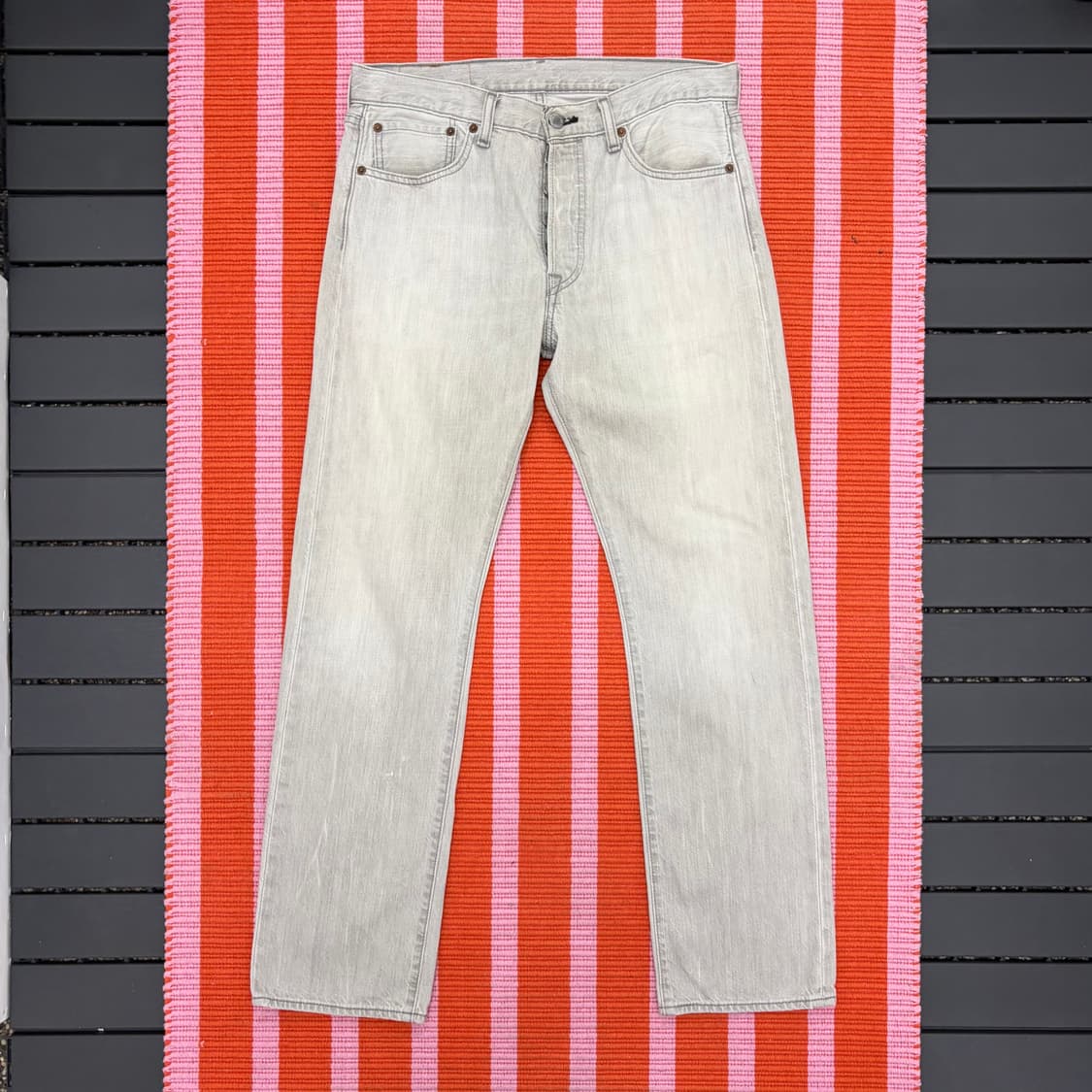 리바이스 501 스톤워싱 그레이 데님 (32) 상품이미지2