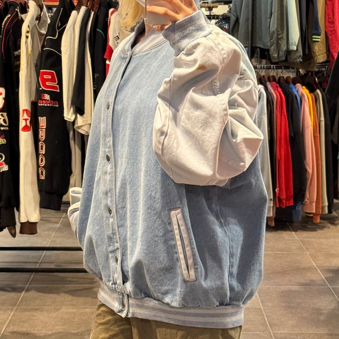 [NO.9] VTG 데님 바시티 자켓 상품이미지4