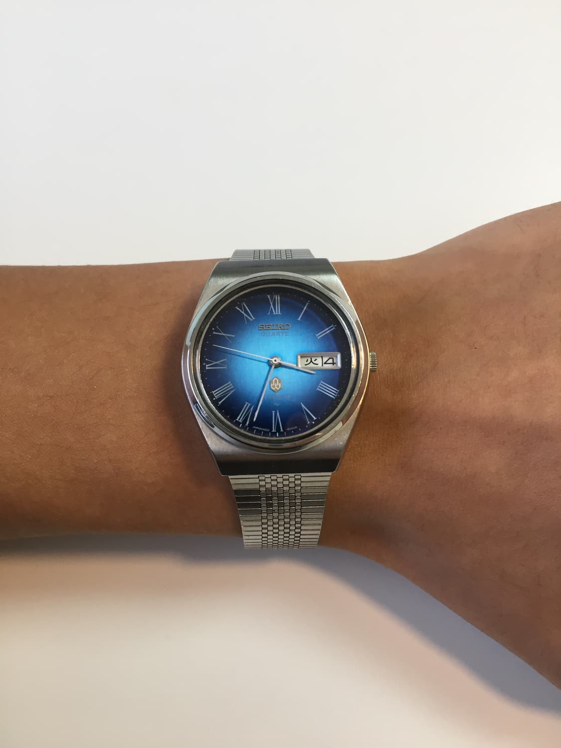 70s seiko type 2 blue roman index quartz 상품이미지5