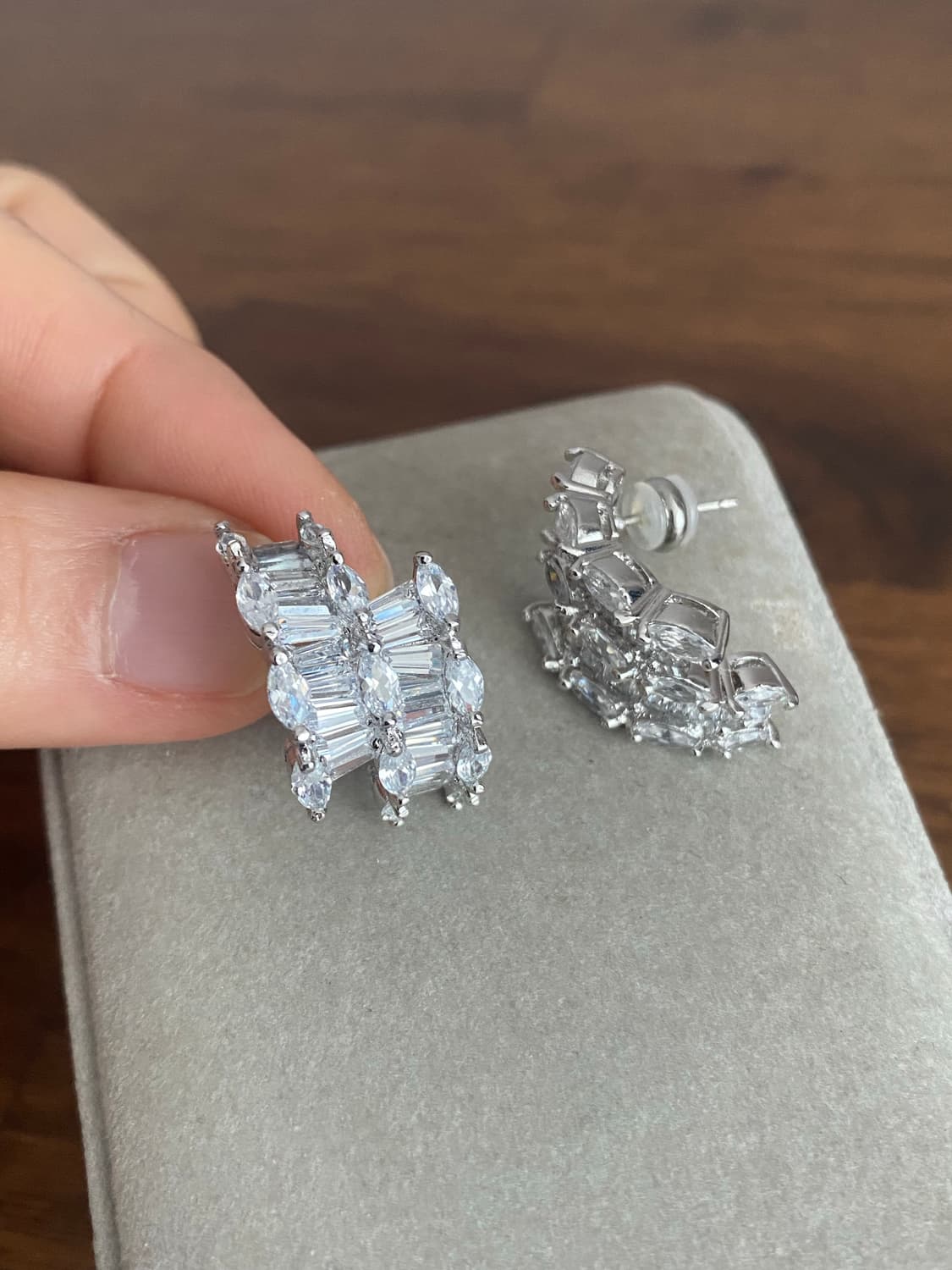 큐빅 악세서리 반지 귀걸이 세트 상품이미지7