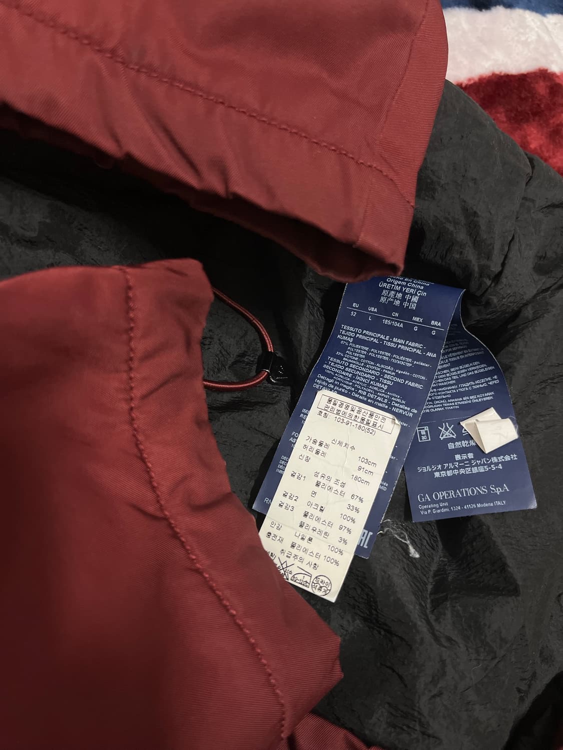 아르마니 진스 ARMANI JEANS 후드 패딩 52 (105) 상품이미지3