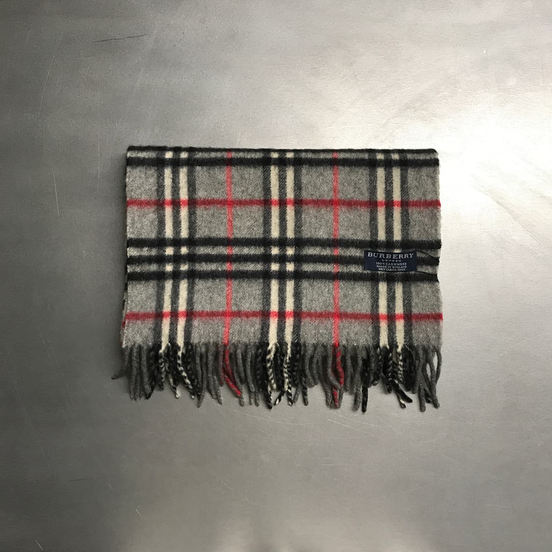 버버리 정품 캐시미어 머플러 그레이 상품이미지2