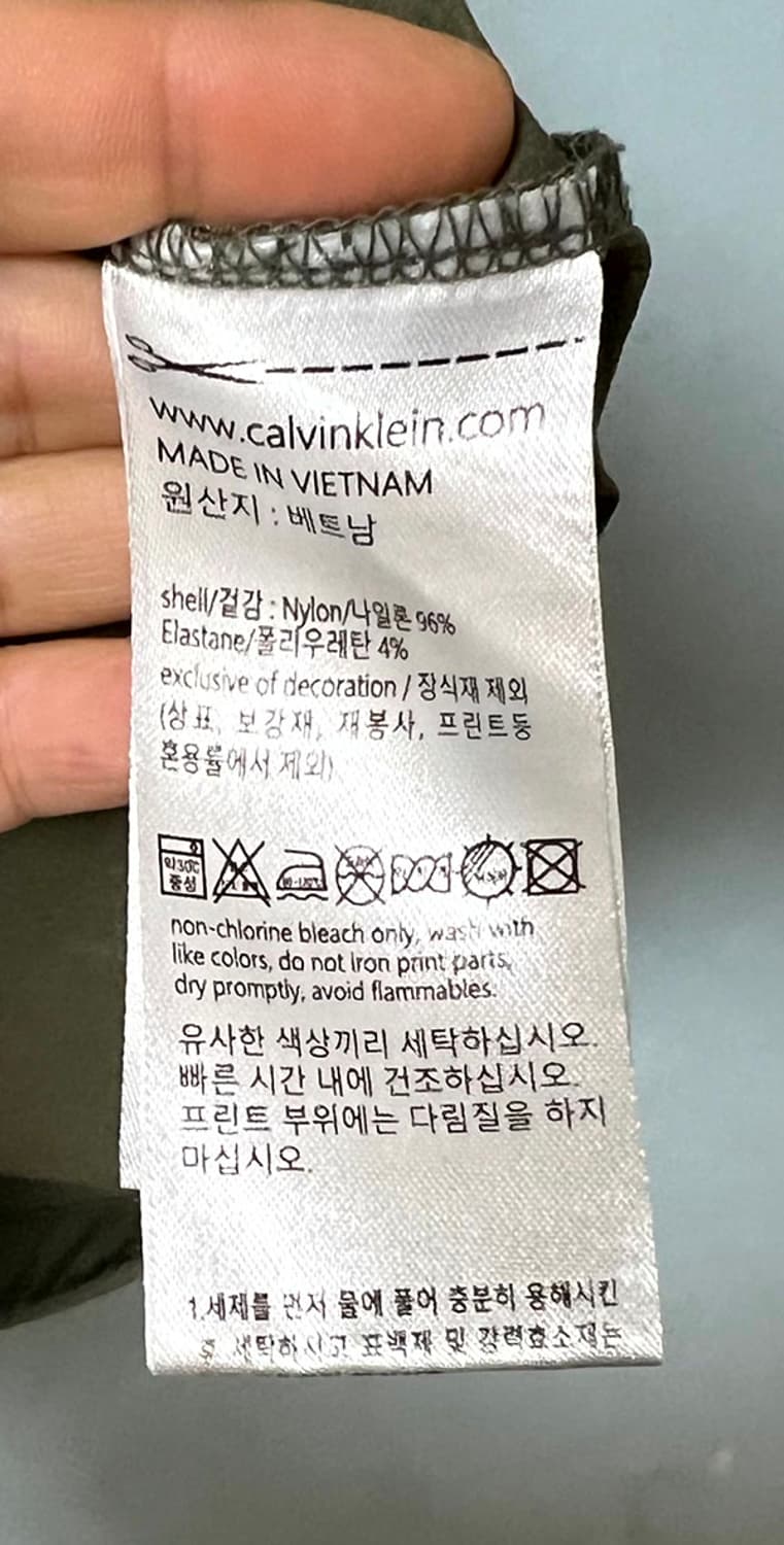 캘빈클라인 퍼포먼스 우븐 남자 반팔티 피스테 새상품 L 100-105 상품이미지5