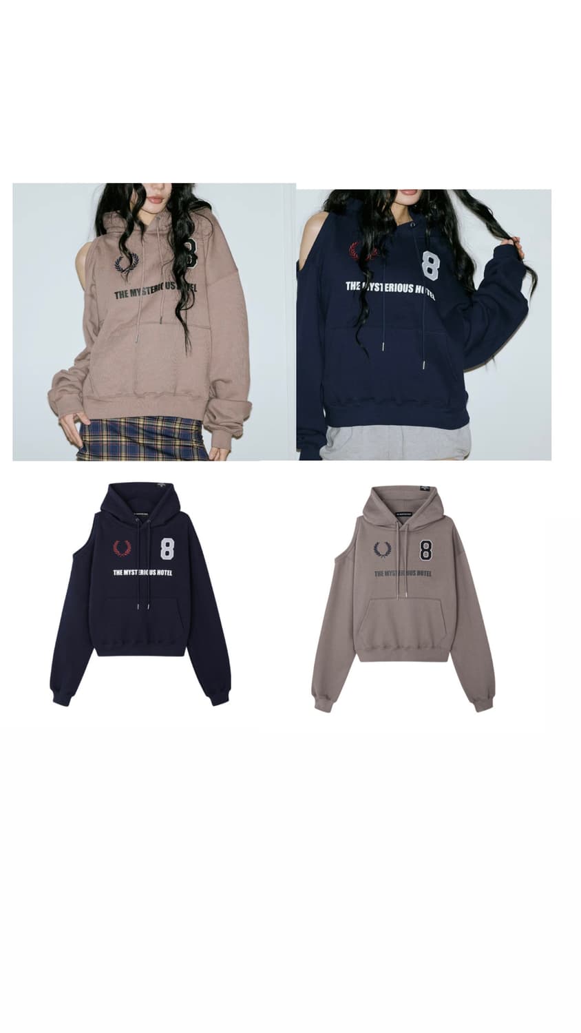 더미스테리어스호텔 바시티후드티 상품이미지1