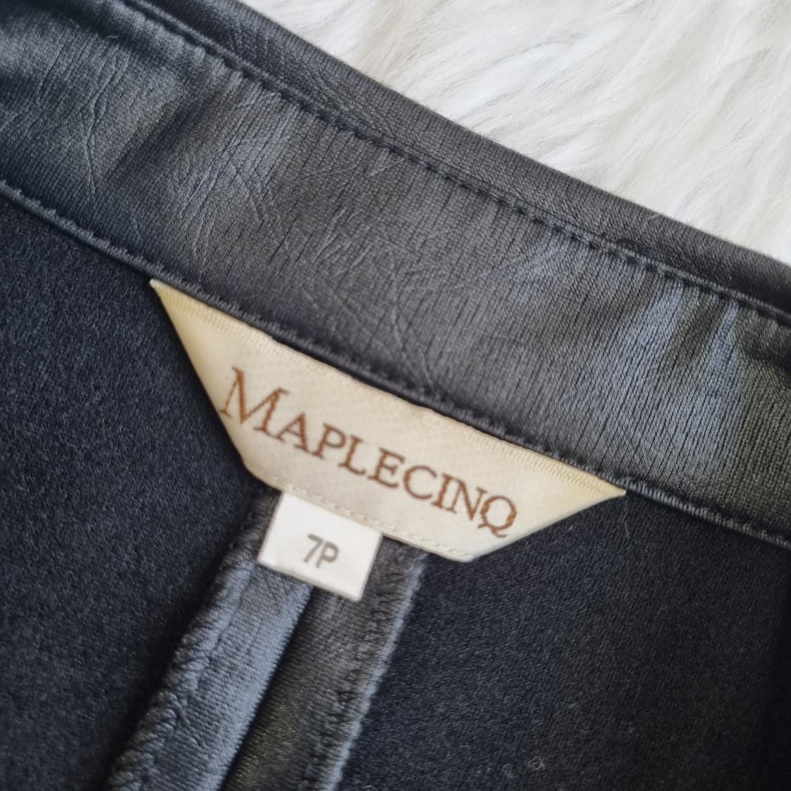 MAPLECINQ 빈티지 가죽 느낌 셔츠 1953 상품이미지4