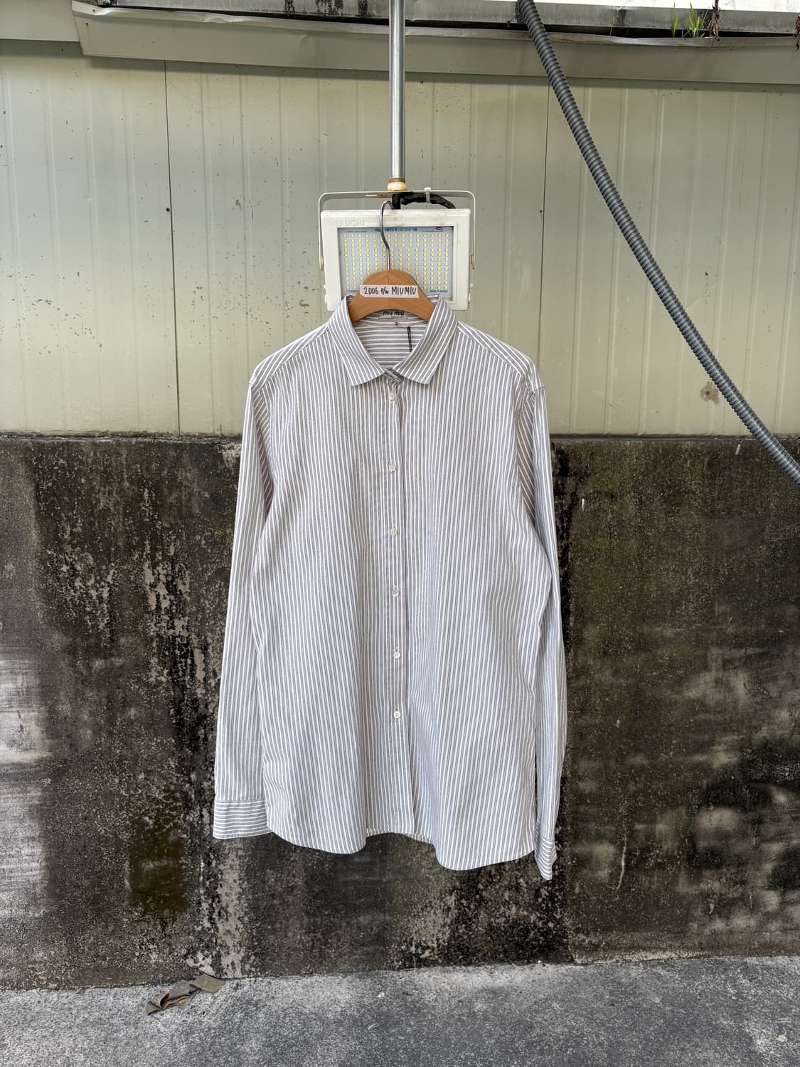 미우미우 06-07 fw 스트라이프 셔츠 상품이미지1