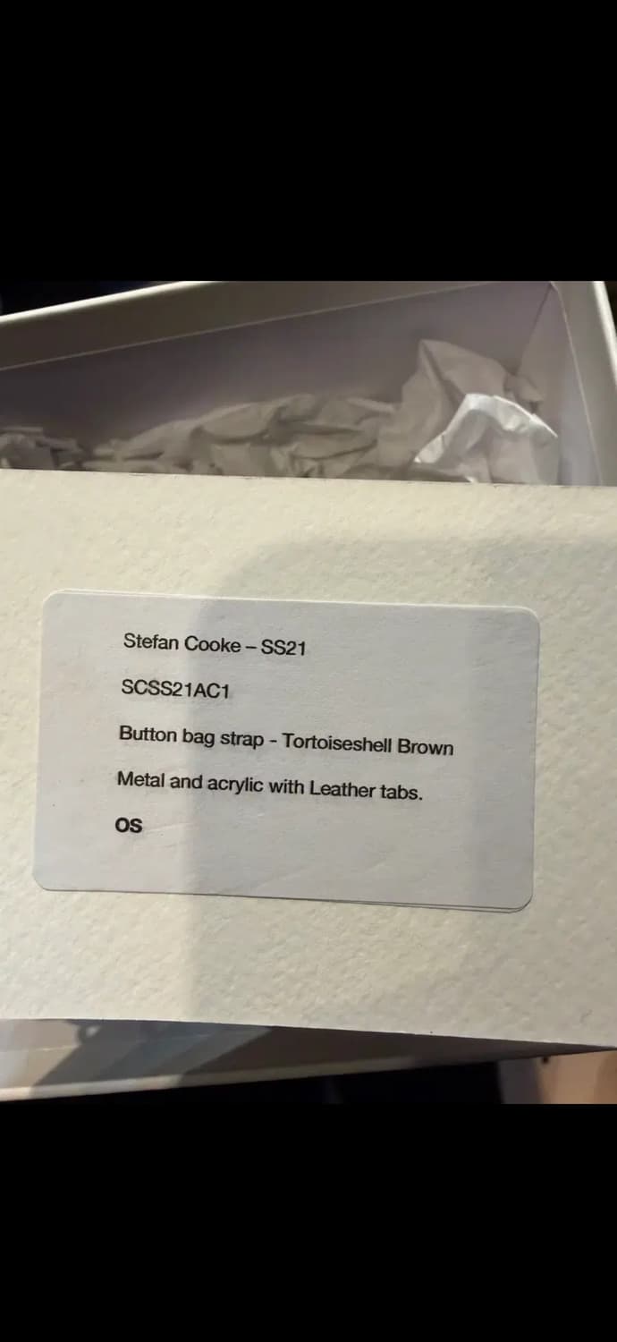 스테판쿡 SS21 버튼 백 스트랩 브라운 OS 상품이미지5