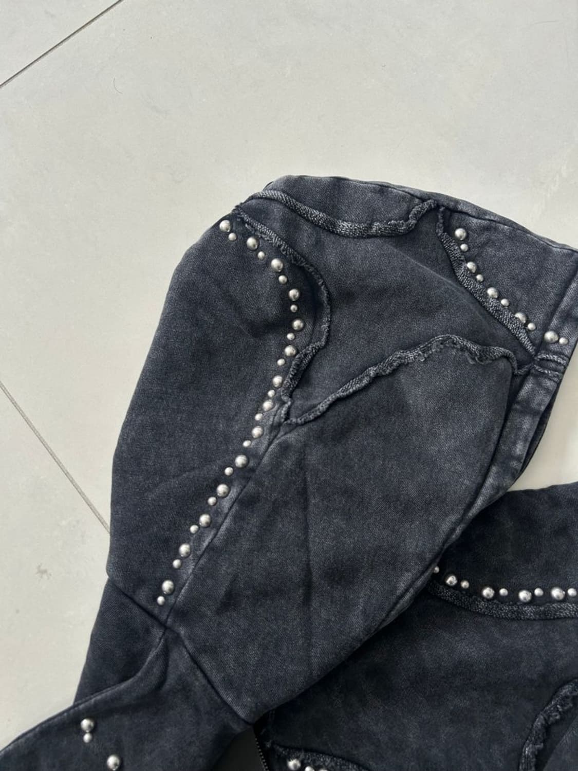 STUDS BLEACH LEOPARD ZIP HOODIE 상품이미지7