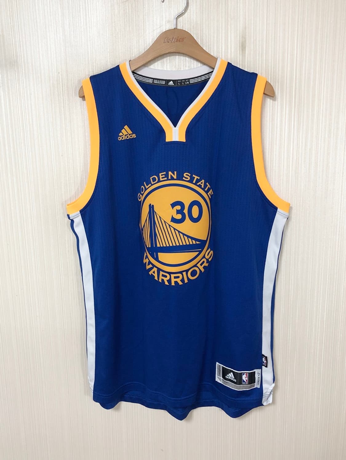 NBA 아디다스 골든스테이트워리어스 스윙맨유니폼 L(100) #30 커리 상품이미지1
