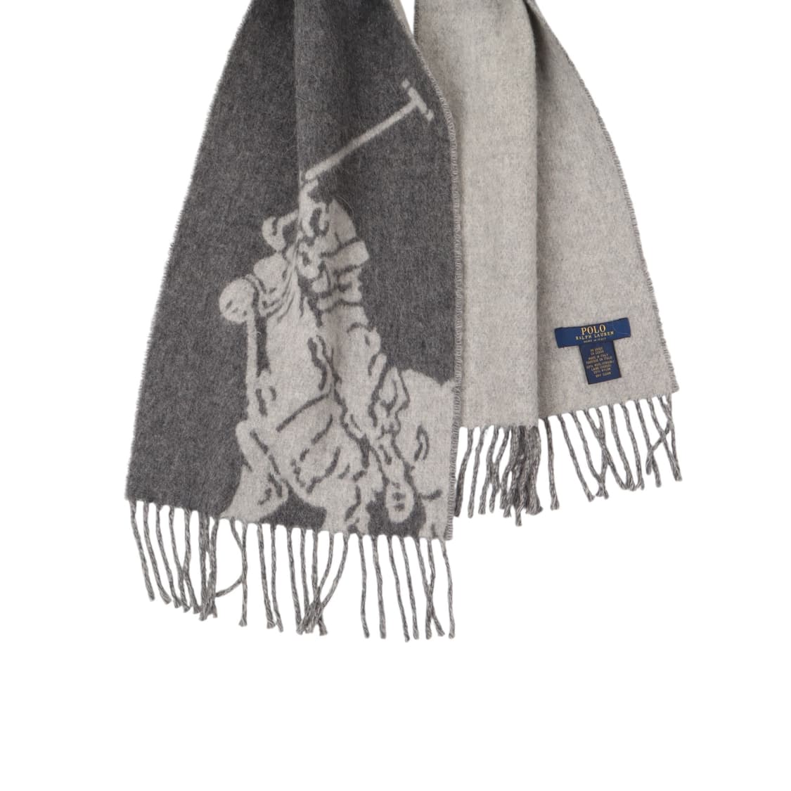 폴로 랄프로렌 2way 빅포니 그레이 울 머플러 상품이미지2