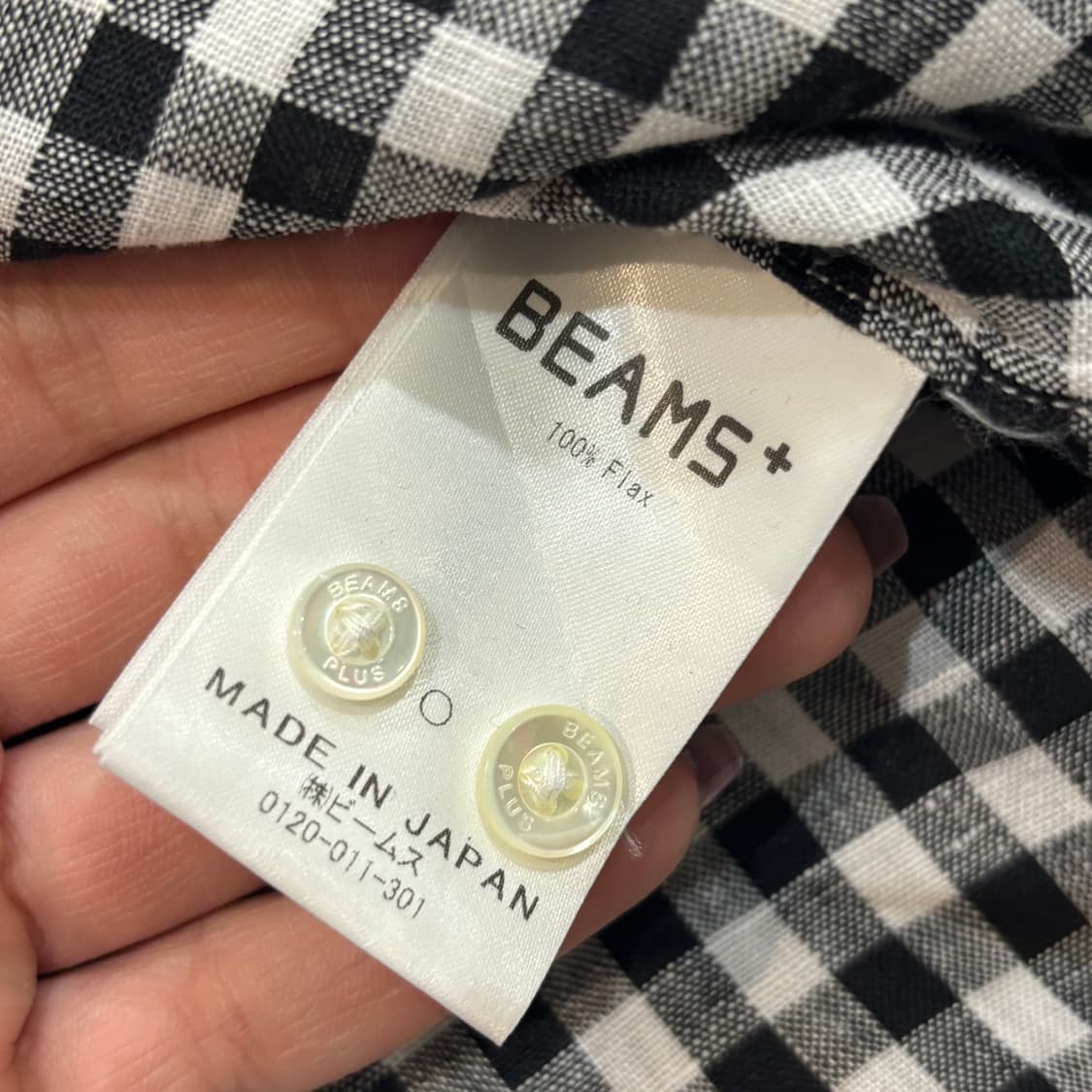 Beams Plus Linen Check Shirt 빔즈 린넨 셔츠 상품이미지7