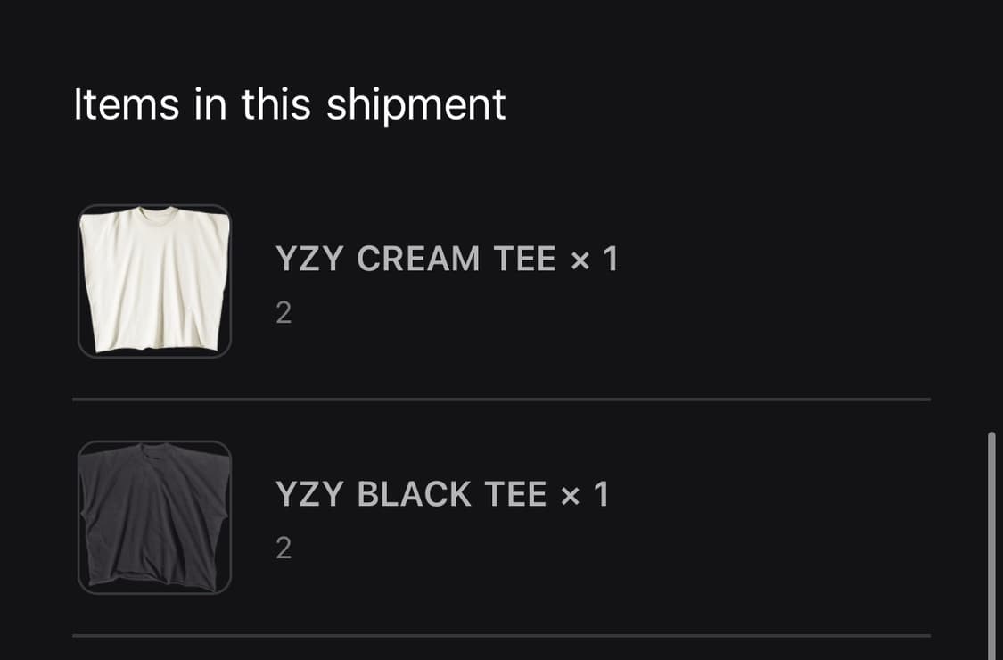 YZY Blank Tee 2 상품이미지3