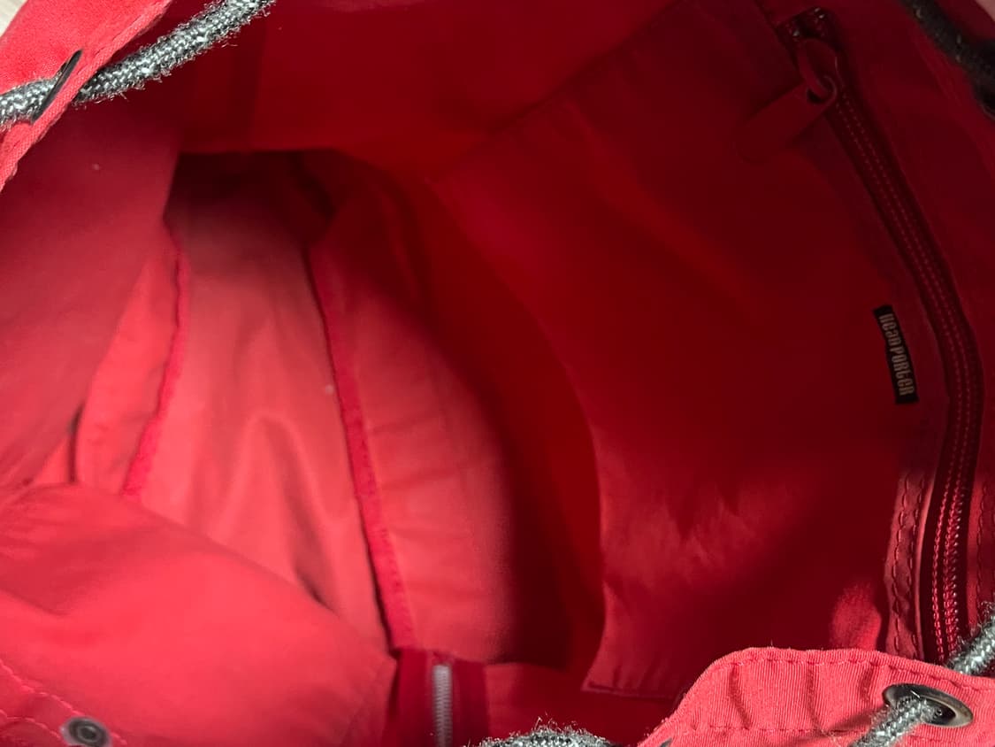 포터 빈티지 백팩 럭색 코튼 레드 상품이미지3