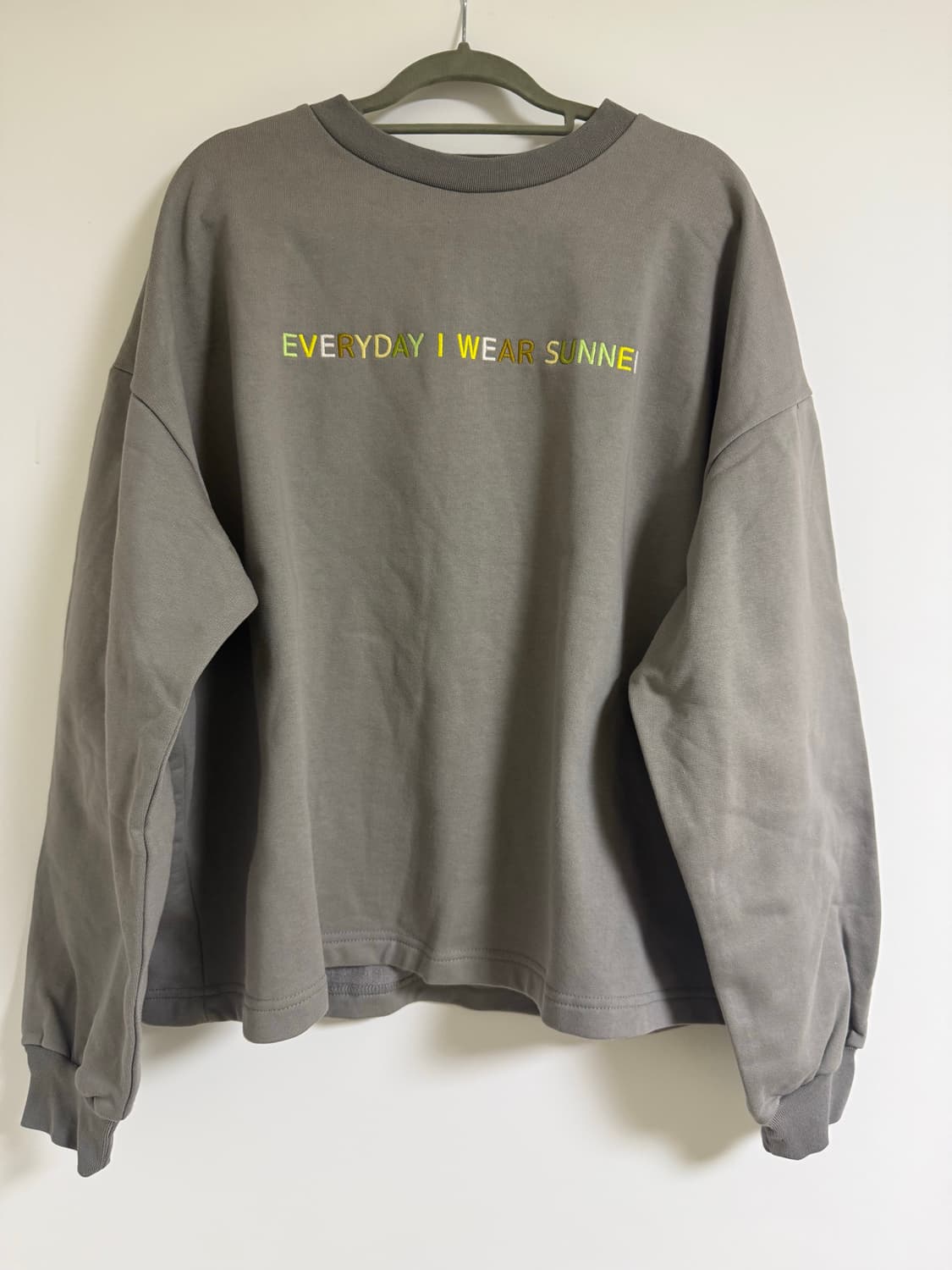 써네이 자수 오버사이즈 맨투맨 (XL) 상품이미지2