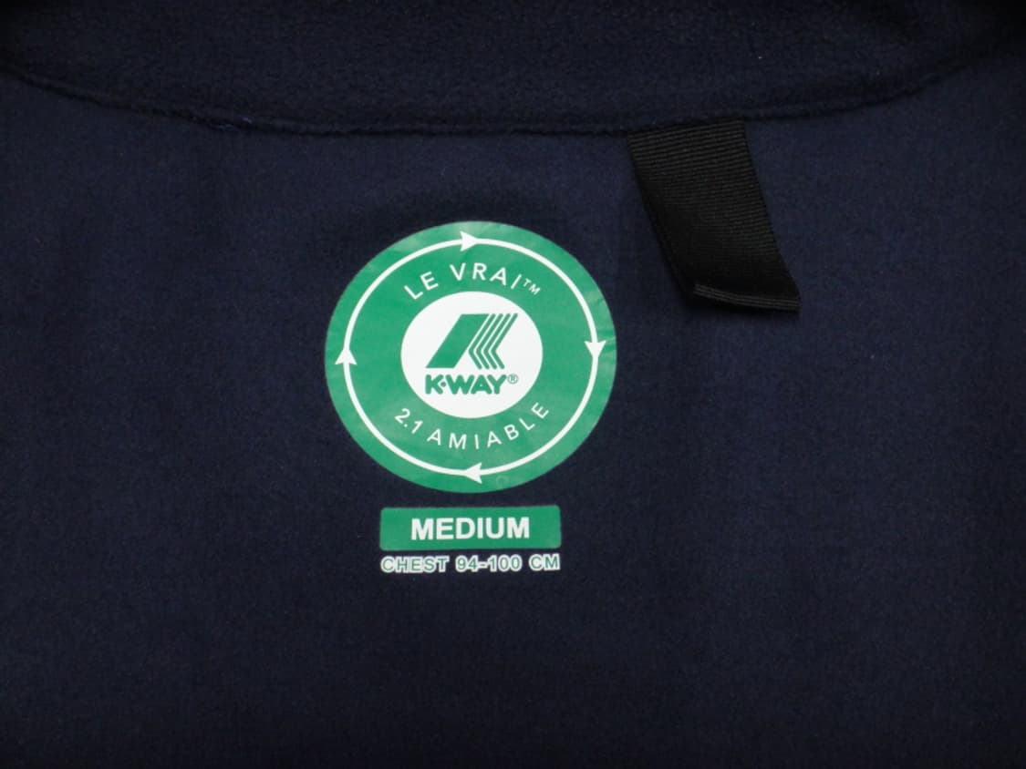 (M) 까웨 K WAY 르브레 공용 플리스 집업 네이비 상품이미지7