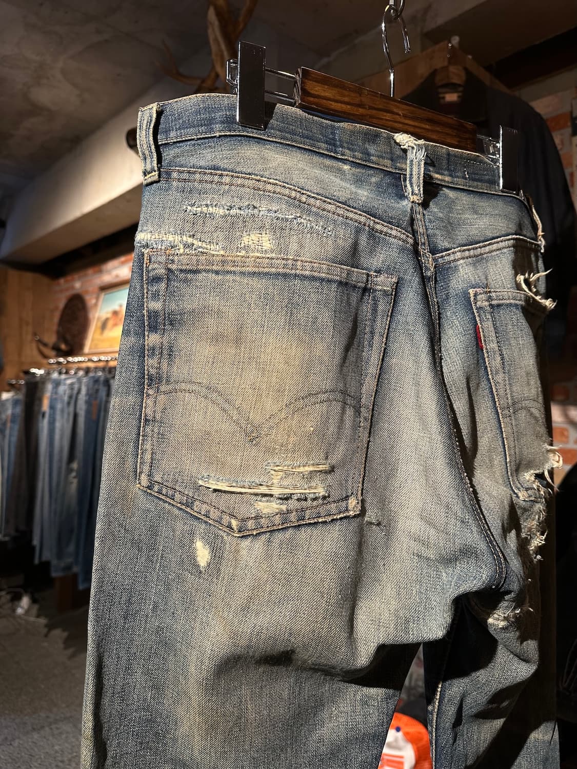 60s USA Vintage Levis 505 Big E Denim 상품이미지6