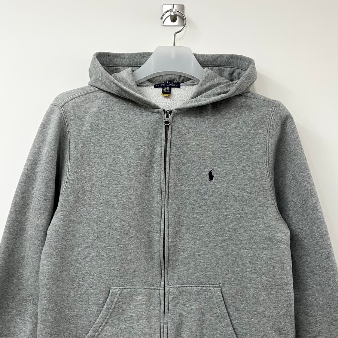 폴로 랄프로렌 신형 네이비 포니 그레이 후드집업 상품이미지4