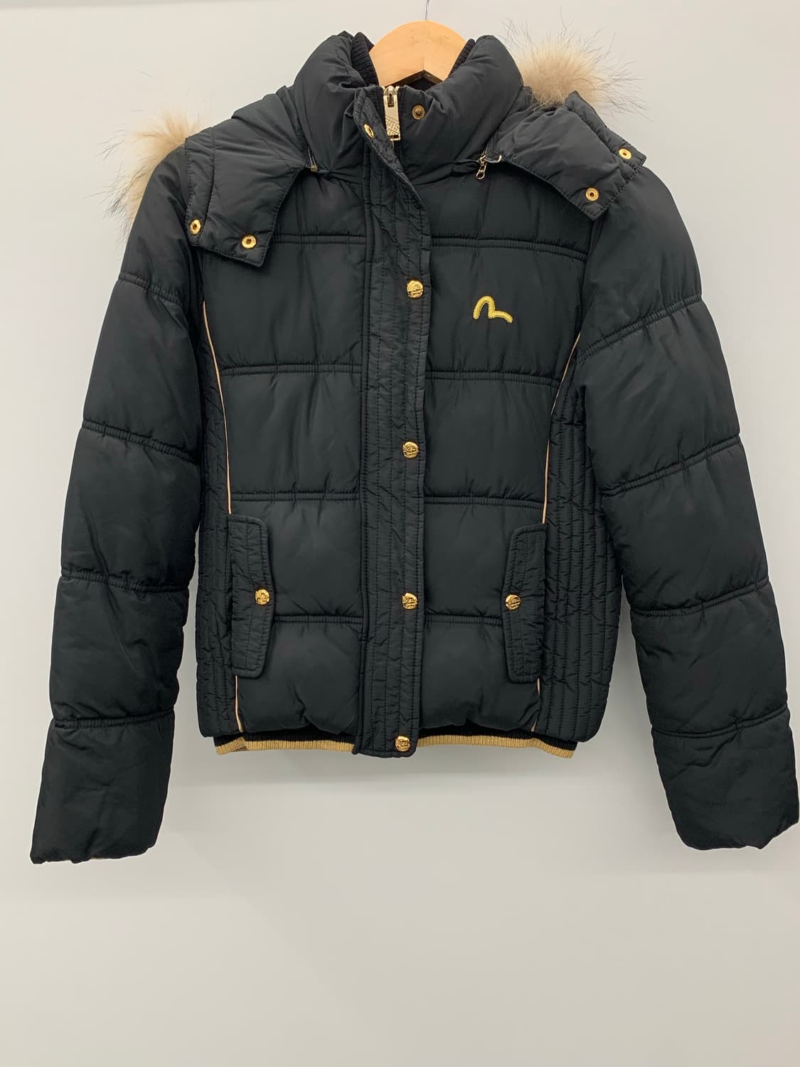 에비수 퍼후드 라인 크롭 패딩 상품이미지5