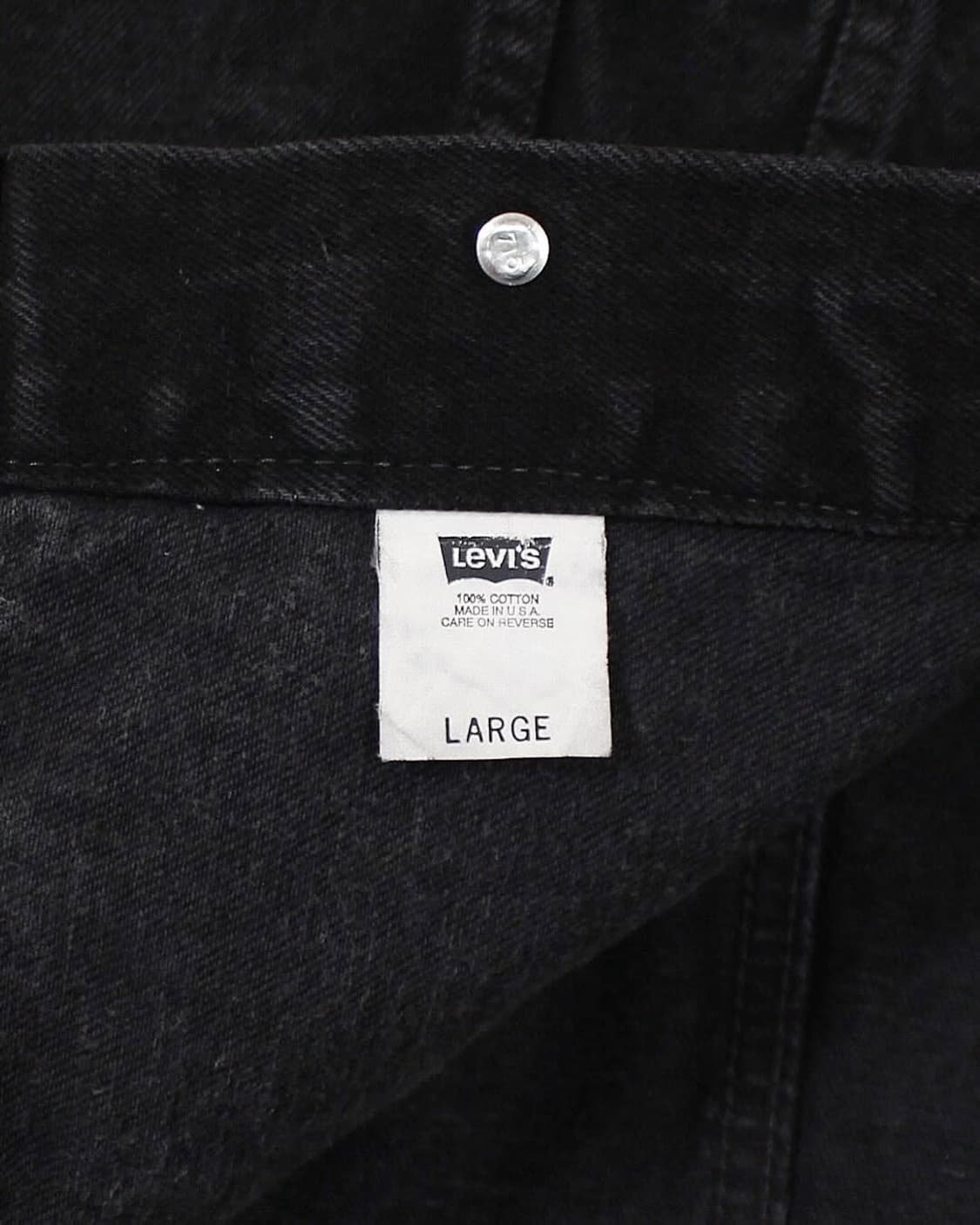 1997 USA 리바이스 70507-4159 블랙 데님 자켓 빈티지 미제 상품이미지6