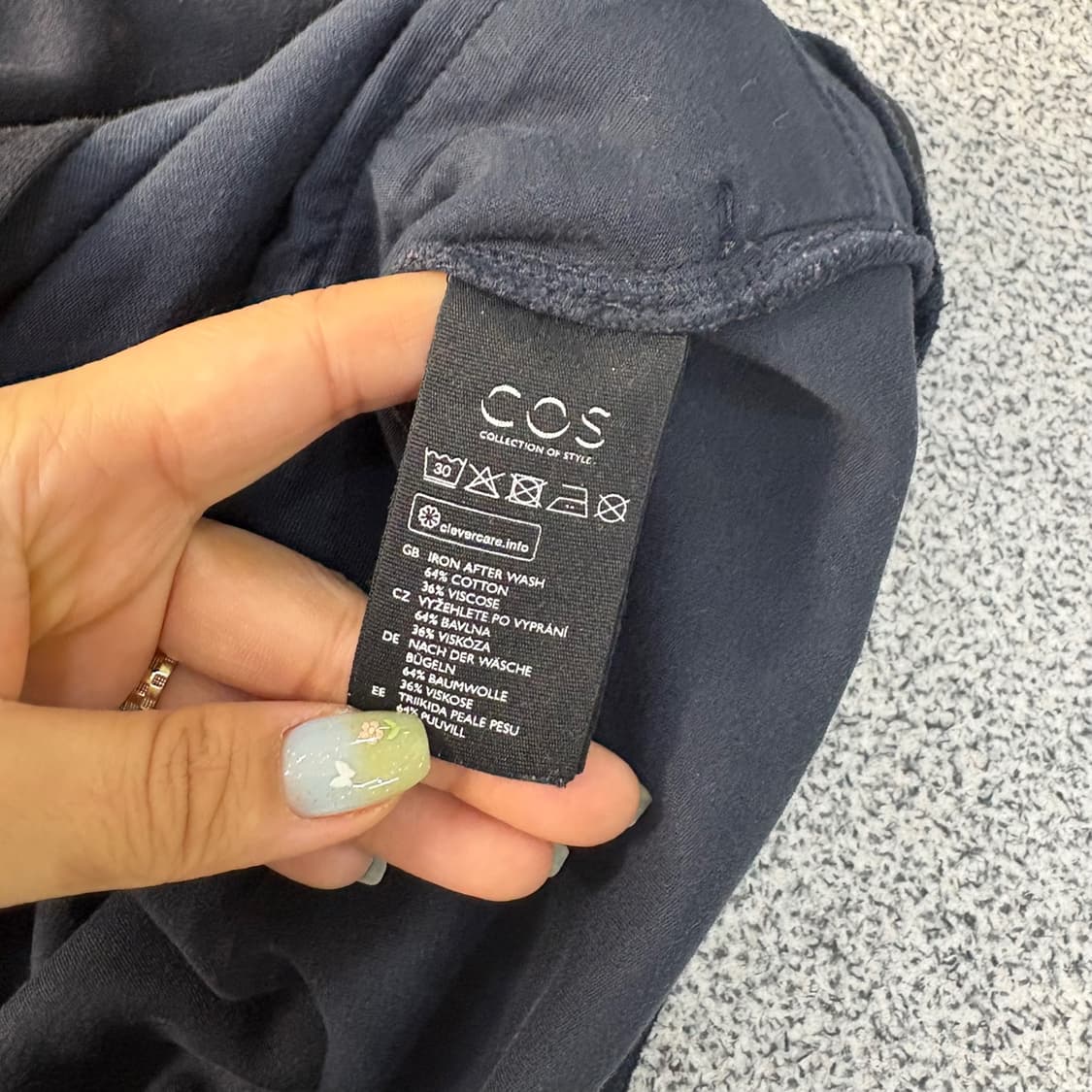 Cos L 집업 저지 자켓 0601J1 상품이미지4