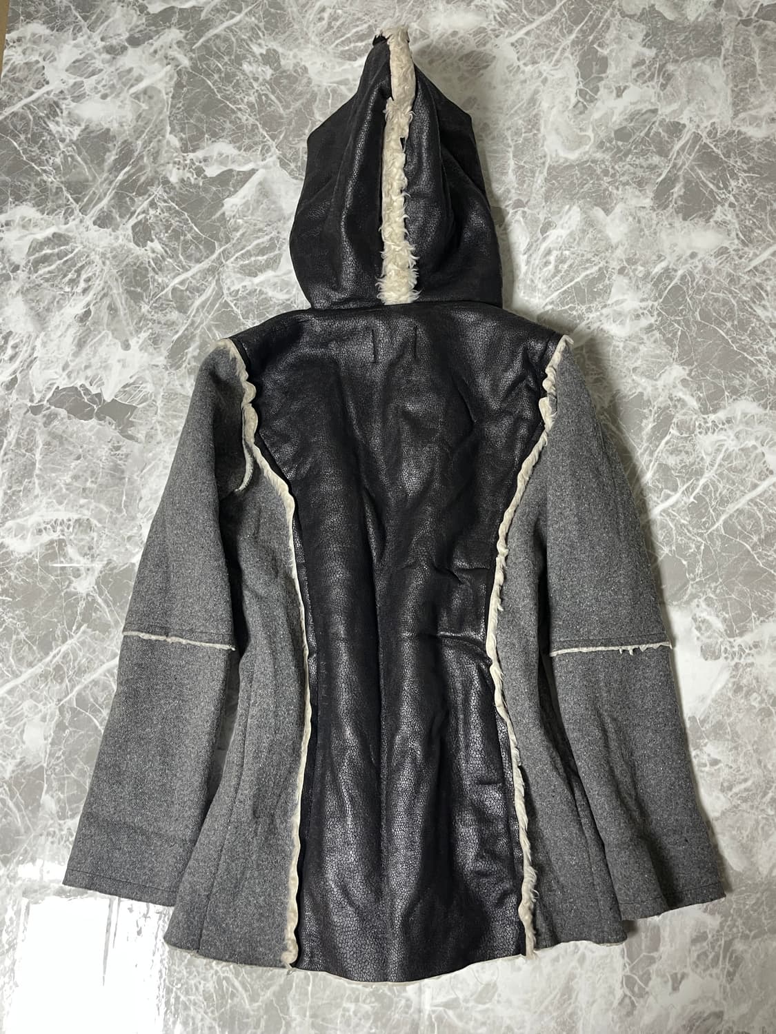 leather fur 2way jacket 상품이미지8