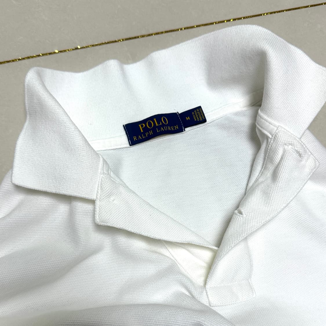 랄프로렌 폴로 피케 반팔 셔츠 화이트 상품이미지3