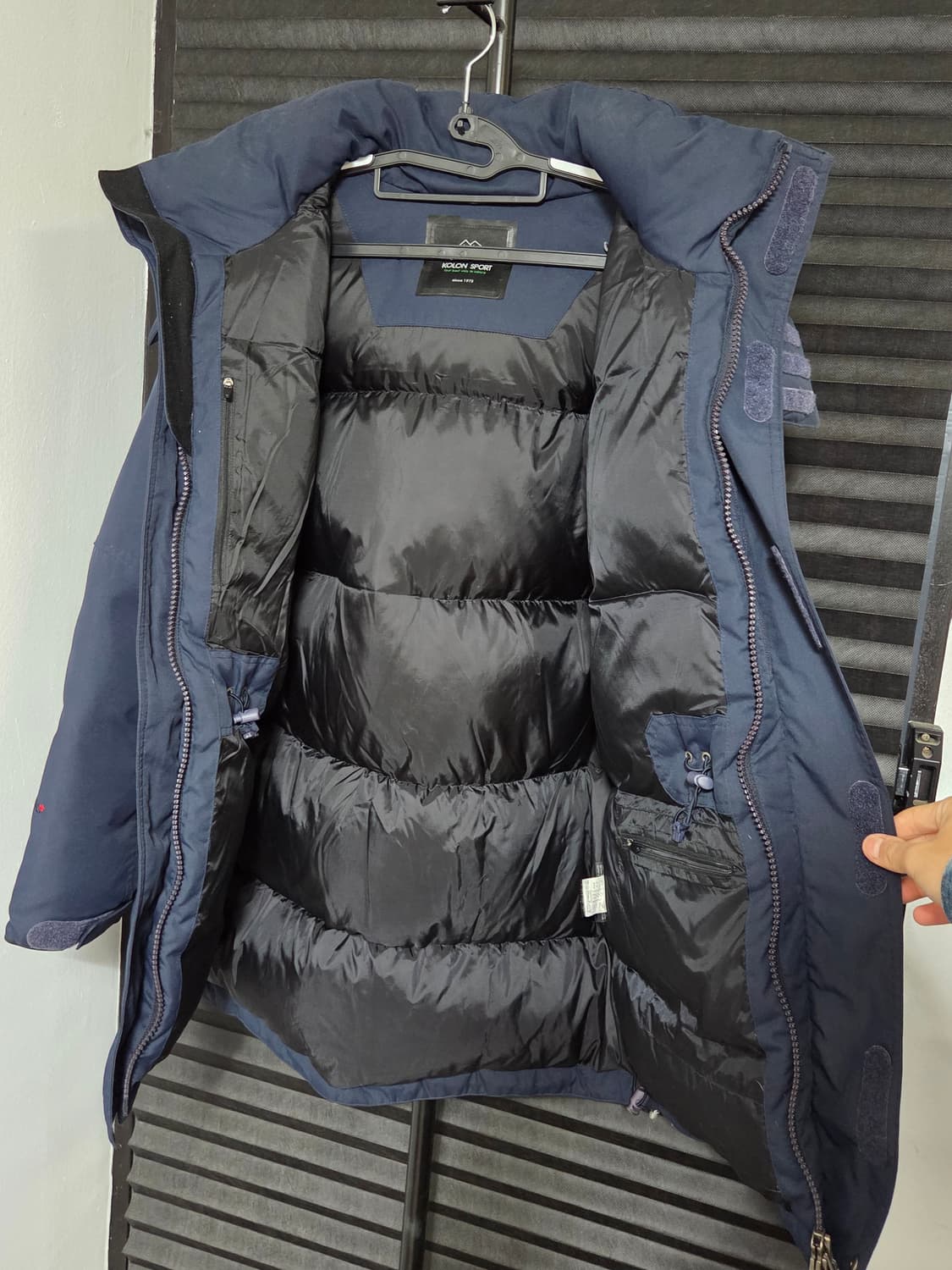 [코오롱스포츠] 윈드스토퍼 구스다운 패딩 판매합니다. 상품이미지5