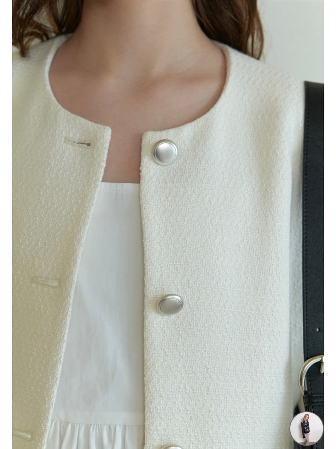 AMONG 어몽 OVER-FIT TWEED JACKET 상품이미지8