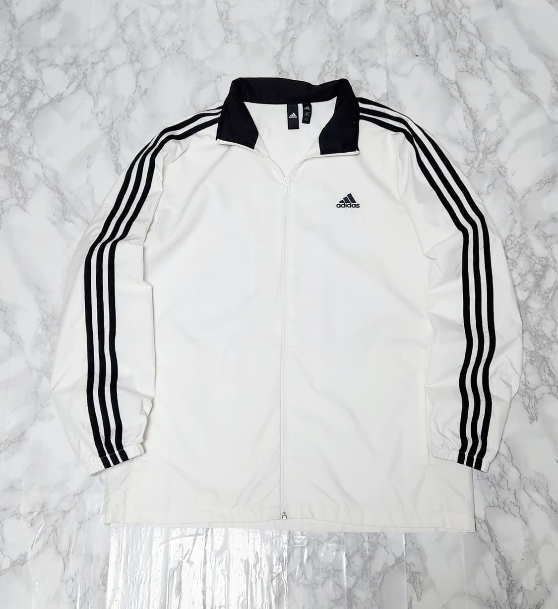 아디다스 삼선 흰검 바람막이 자켓 상품이미지1