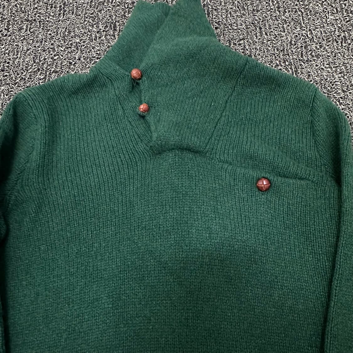 POLO 폴로 랄프로렌 숄카라 니트 그린 XS 상품이미지3