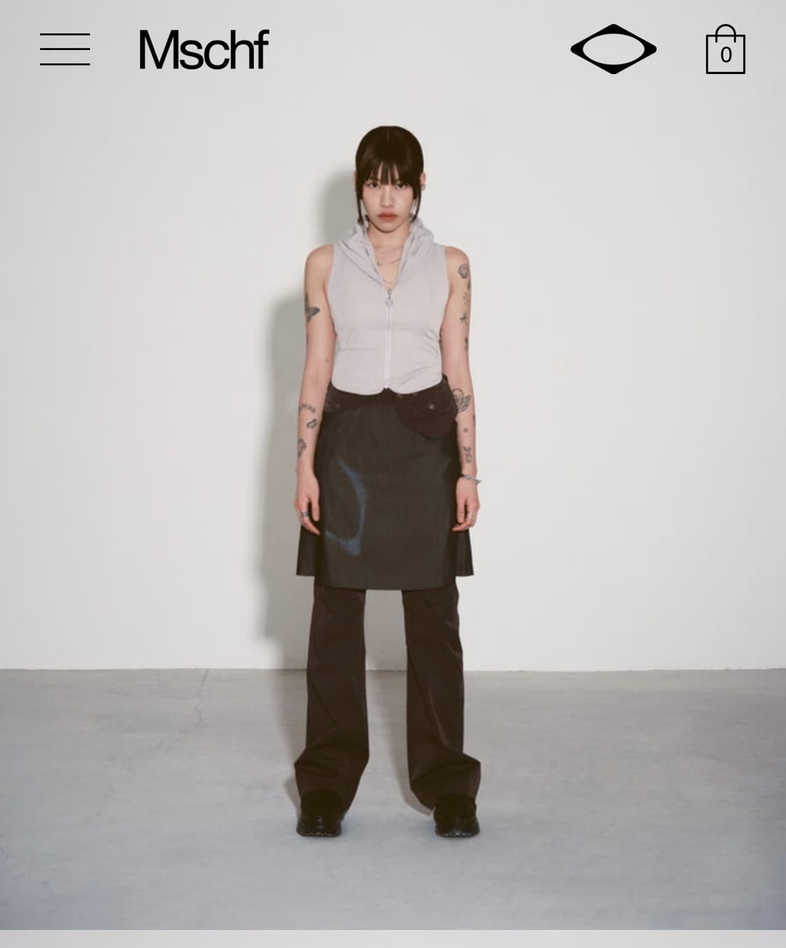 Mischief 미스치프 pocket bag flared skirt 상품이미지1