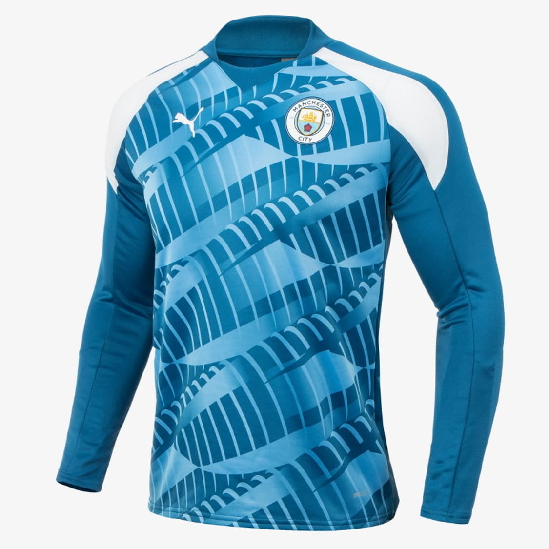퓨마 맨체스터 시티 프리매치 스웨트 탑 L/S 상품이미지1